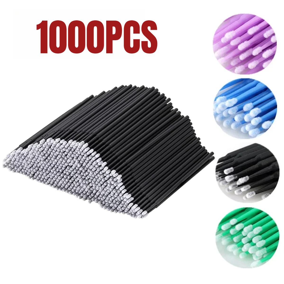Beauty Makeup Brushes - 1000/500PCS Wimpern Reinigung Pinsel Hoch Bunte