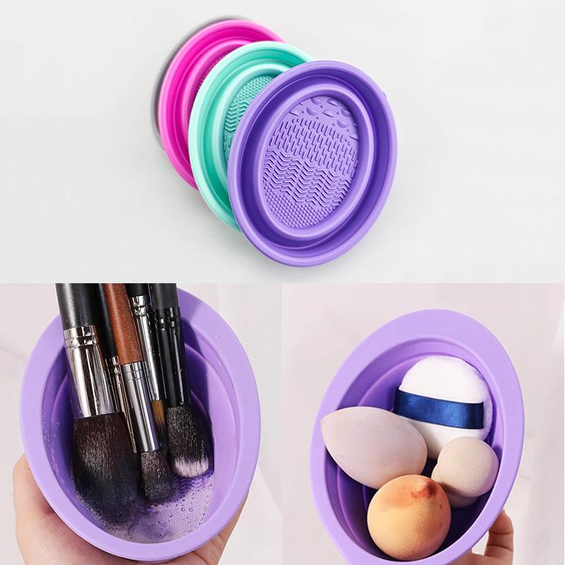 Cosmetic Sponge - Weiche Silikon Make-Up Pinsel Reiniger Falten