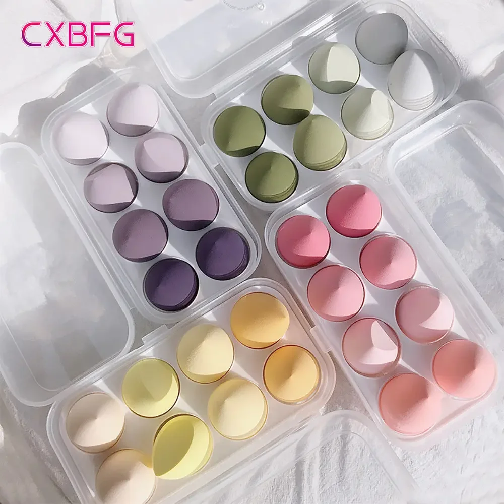 Beauty Makeup Egg - 4/8 Stück Make-up-Schwamm, Beauty-Ei, Kosmetik-Puderquaste, weiche