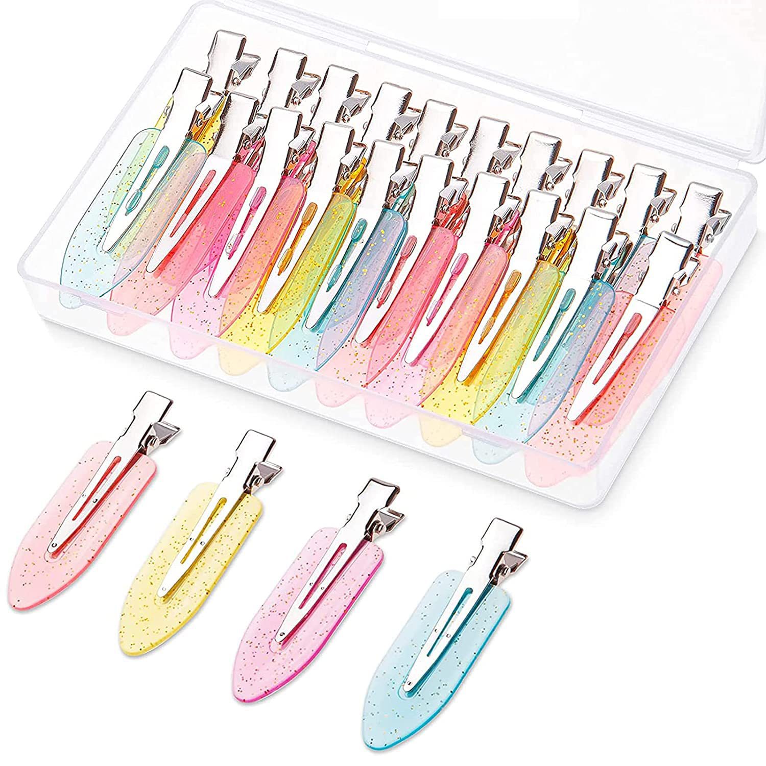 Beauty Makeup Girl - 20 Stück Nahtlose Haarspangen für Schönheitssalons,