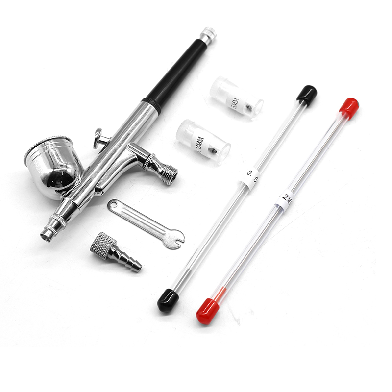 Beauty Makeup Hd - Schwerkraft Dual-action Mini Airbrush Farbe Nagel