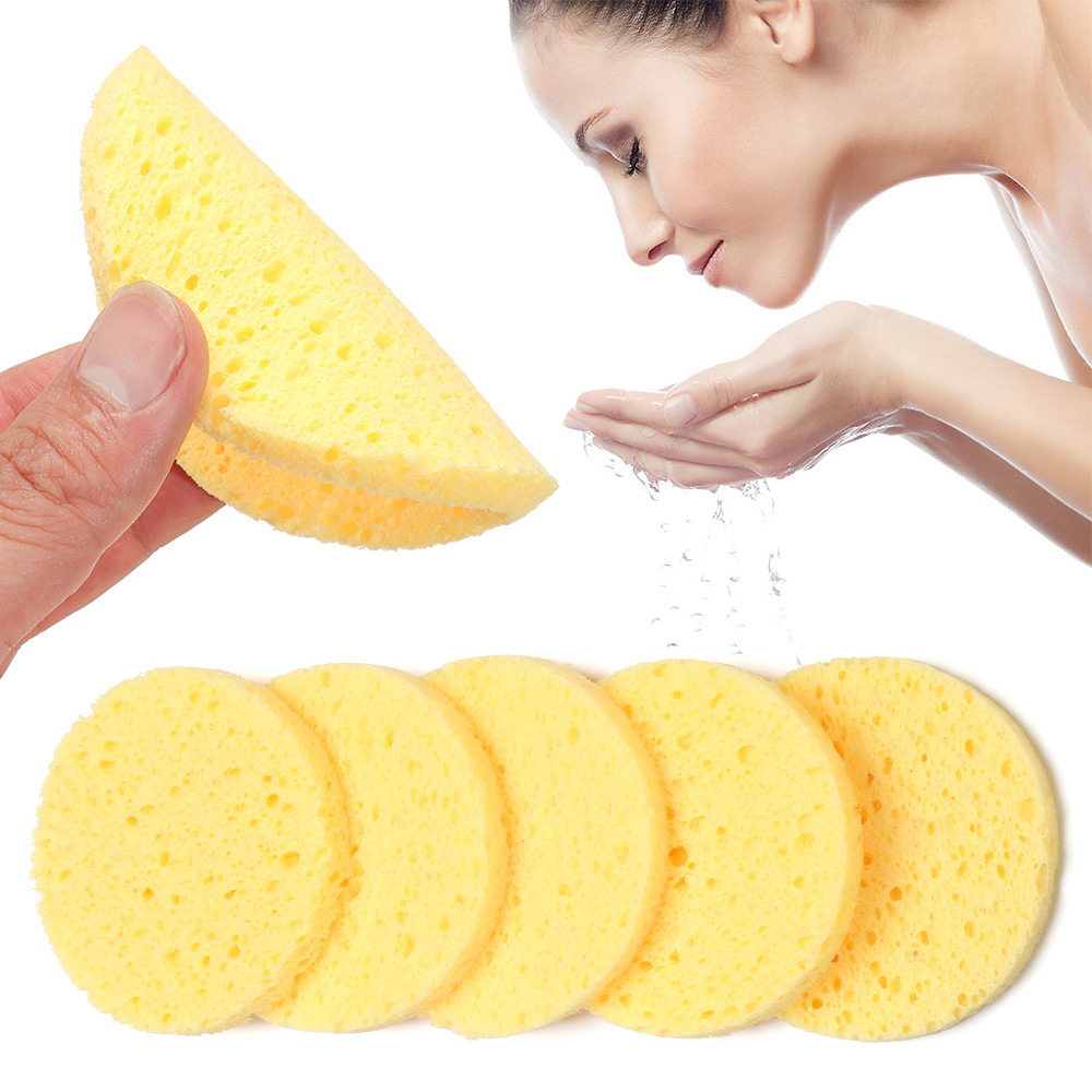 Cosmetic Sponge - 10 stücke 6-9 cm Gelb Gesicht