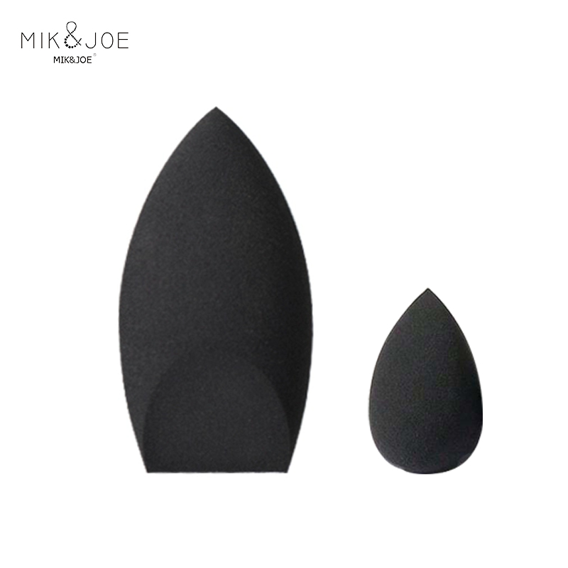 Beauty Makeup Egg - 2 Stück schwarzes Beauty-Schwamm-Ei – latexfreier,