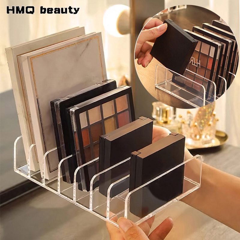 Blush Brush Kabuki - Make-up-Organizer mit 7 Fächern, Desktop-Lidschatten-Palette, Display-Box,
