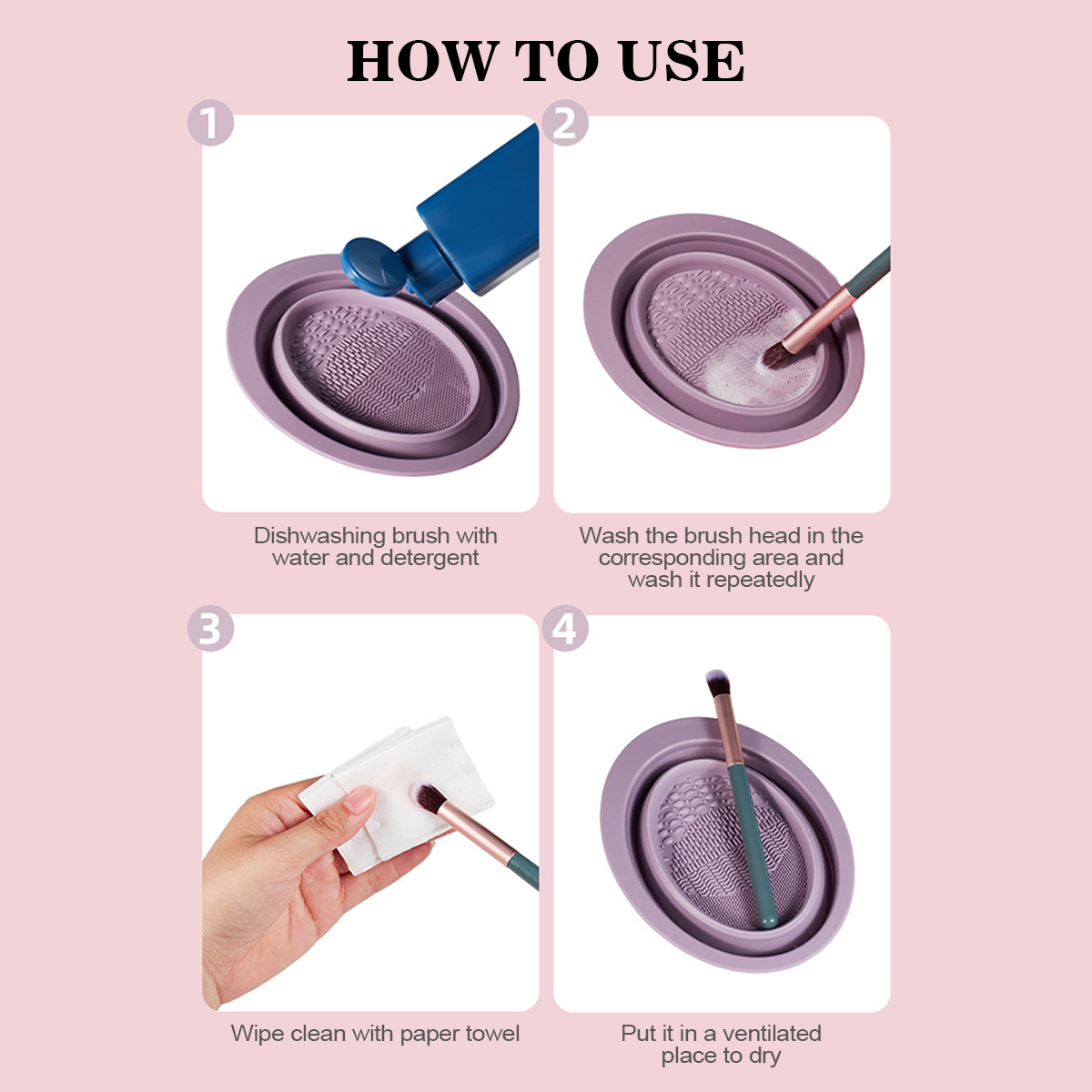 Silikon-Make-up-Pinsel-Reinigu – Beauty Makeup Brushes Bewertung und Preis