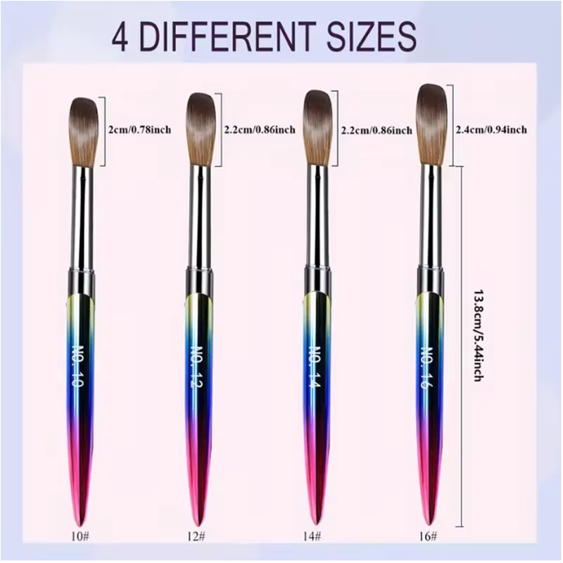 Acryl Nail Art Pinsel Set 4-te – Blush Brush Kabuki Bewertung und Preis