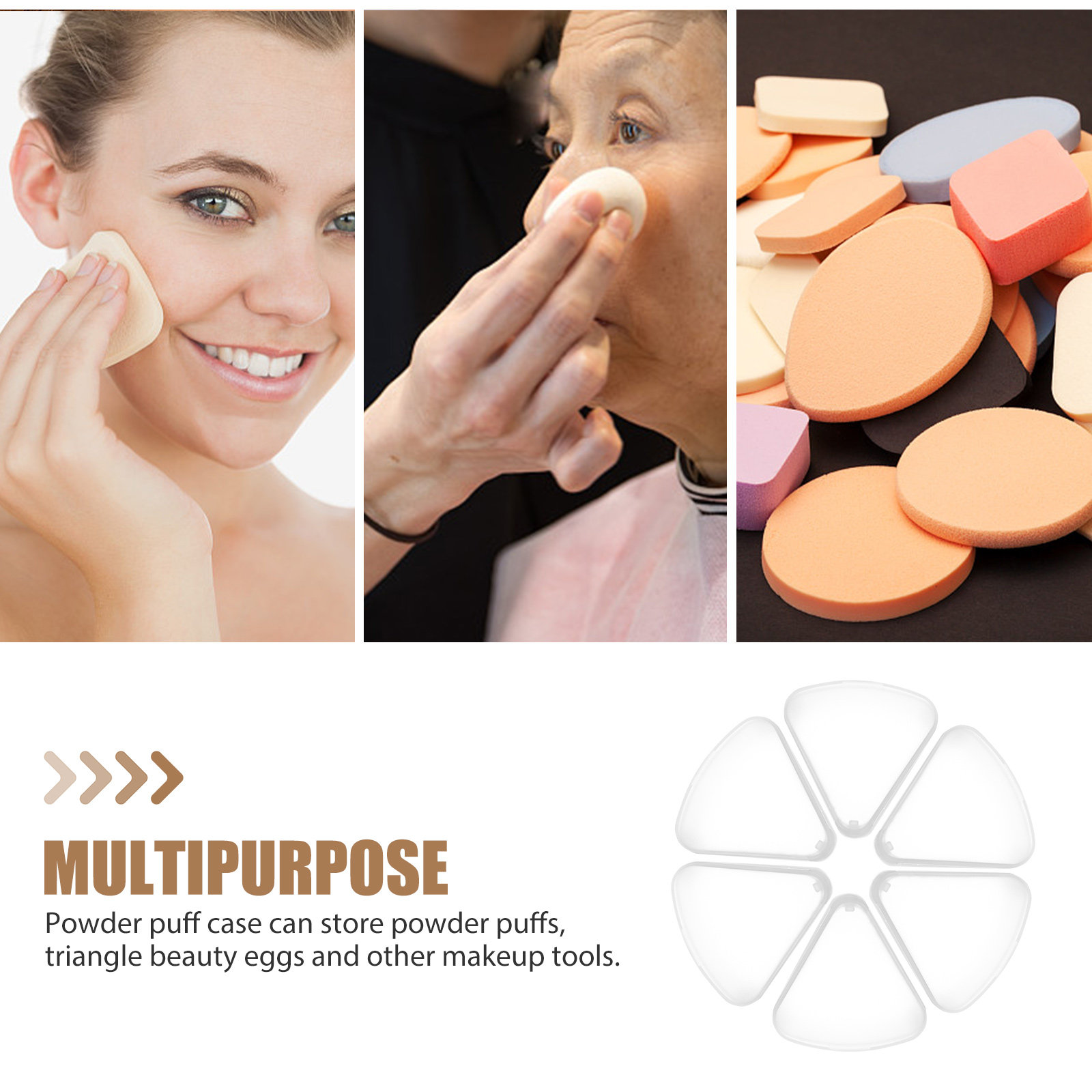 6-teiliges Dreieck-Puderquaste – Beauty Makeup Egg Bewertung und Preis