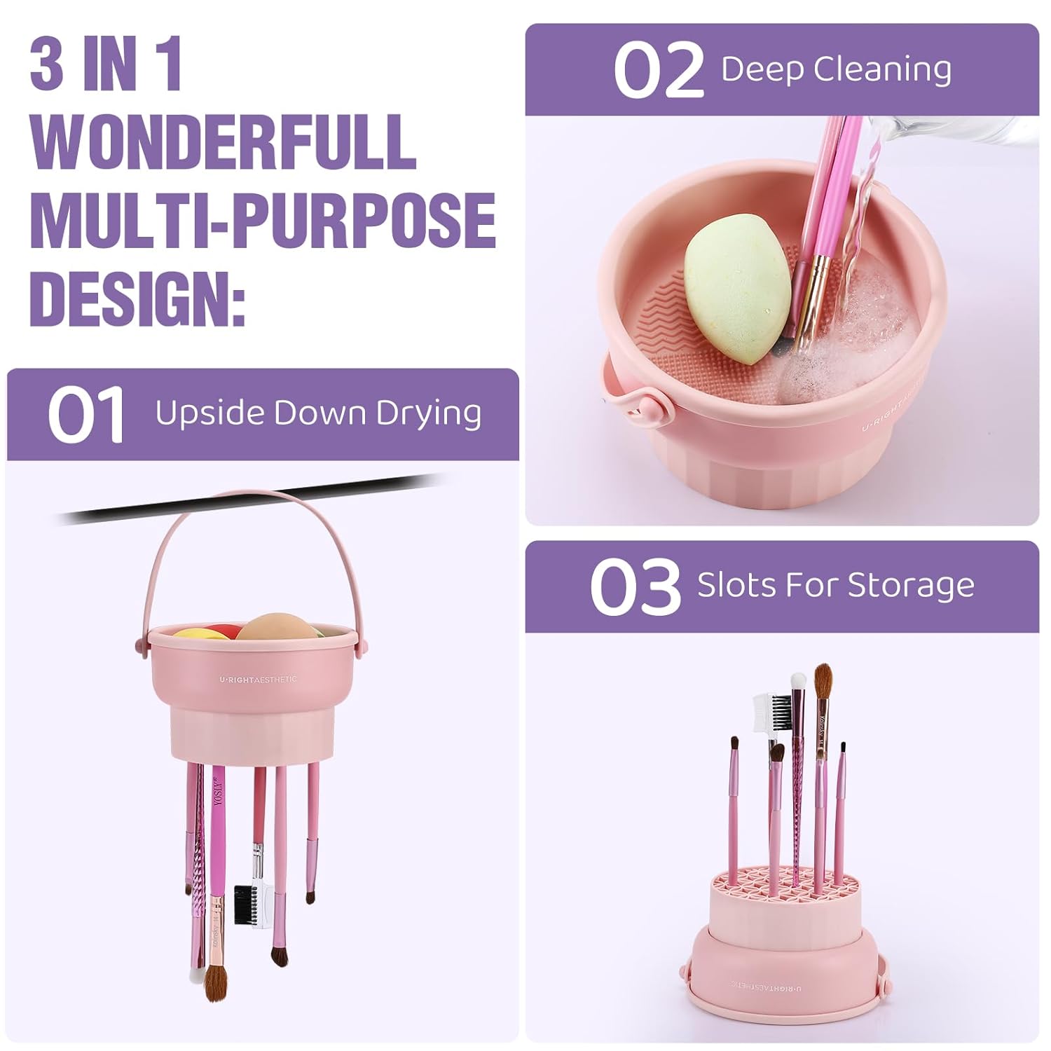 Make-up-Pinsel-Reinigungsschal – Beauty Makeup Egg Bewertung und Preis
