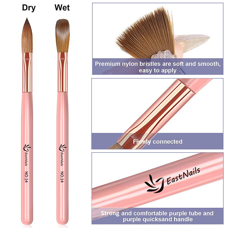 【3 Stück Acryl-Nagelpinsel # 8 – Blush Brush Kabuki Bewertung und Preis