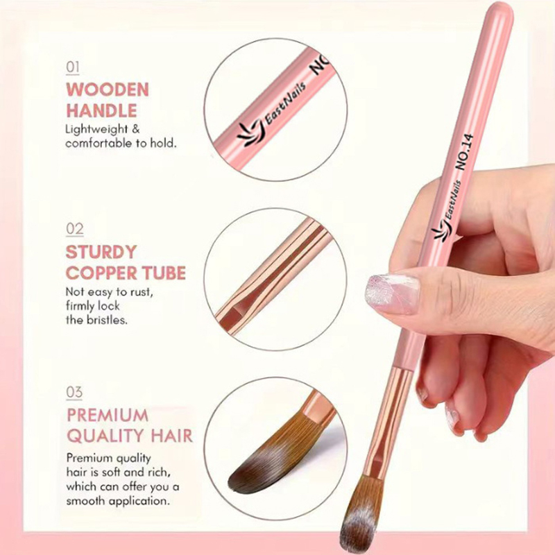 【3 Stück Acryl-Nagelpinsel # 8 – Blush Brush Kabuki Bewertung und Preis