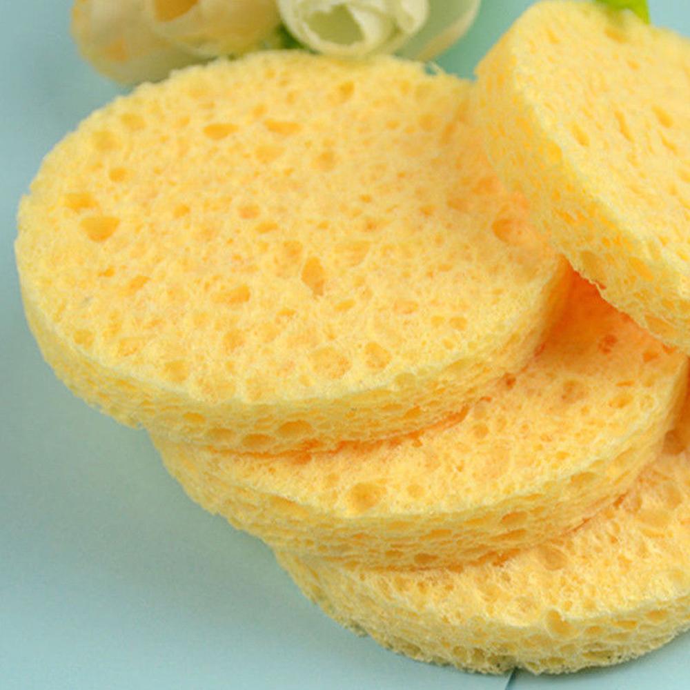 10 stücke 6-9 cm Gelb Gesicht  – Cosmetic Sponge Bewertung und Preis