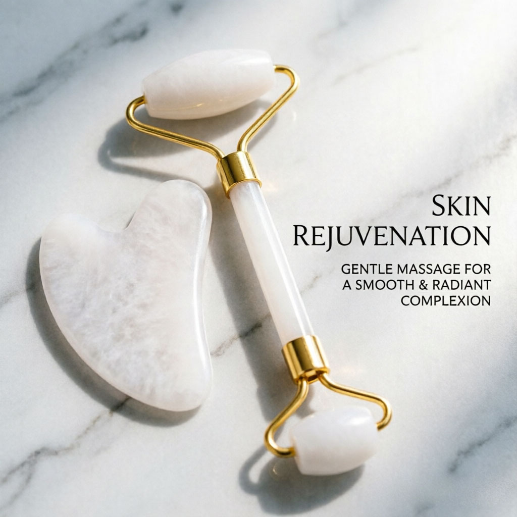 Weißer Gua Sha Natürlicher Jad – Face Massager Bewertung und Preis